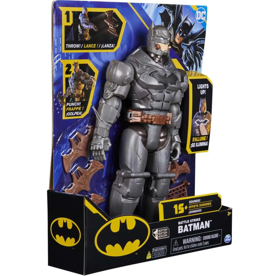BATMAN DC Cómics - - Figura articulada electrónica 30 cm con accesorios y sonidos ㅤ* Figuras De Acción