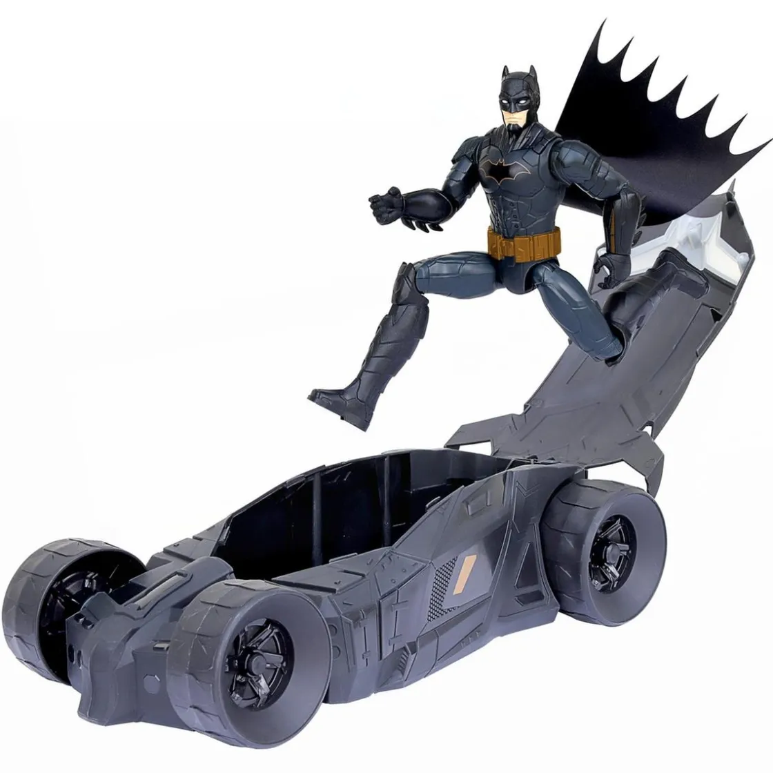 BATMAN Dc comics - - Set Batimóvil y figura de acción de 30 cm ㅤ