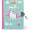 TOYS "R" US Diario secreto con candado y marcapáginas, tema unicornio