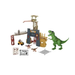 TRUE HEROES Dino Valley - Fortaleza con torre y tiranosaurio