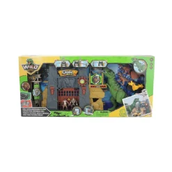 TRUE HEROES Dino Valley - Fortaleza con torre y tiranosaurio