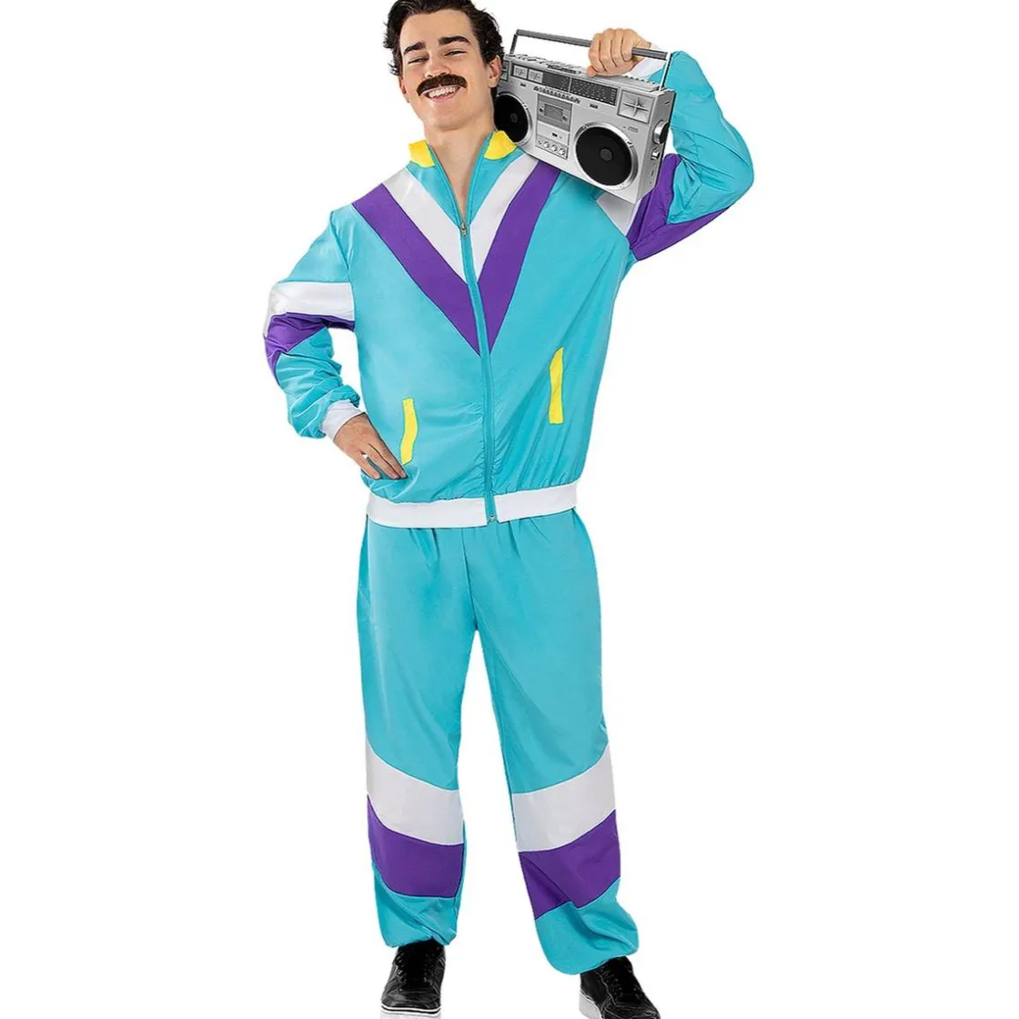 Funidelia Disfraz chándal de los Años 80 para adulto M-L* Disfraces|Halloween