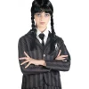 TOYS "R" US Disfraz Ciao de miércoles Addams, color negro y gris, 140cm ㅤ