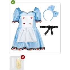 Funidelia Disfraz de Alicia Deluxe para mujer XL