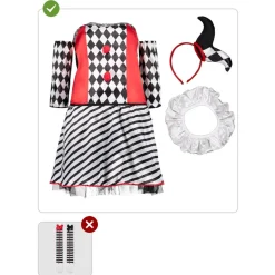 Funidelia Disfraz de Arlequín para mujer XXL* Disfraces|Halloween