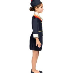 Funidelia Disfraz de azafata de vuelo para niña 10-12 años* Halloween|Disfraces
