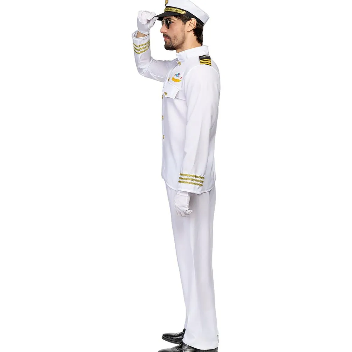 Funidelia Disfraz de capitán de la marina para hombre XL