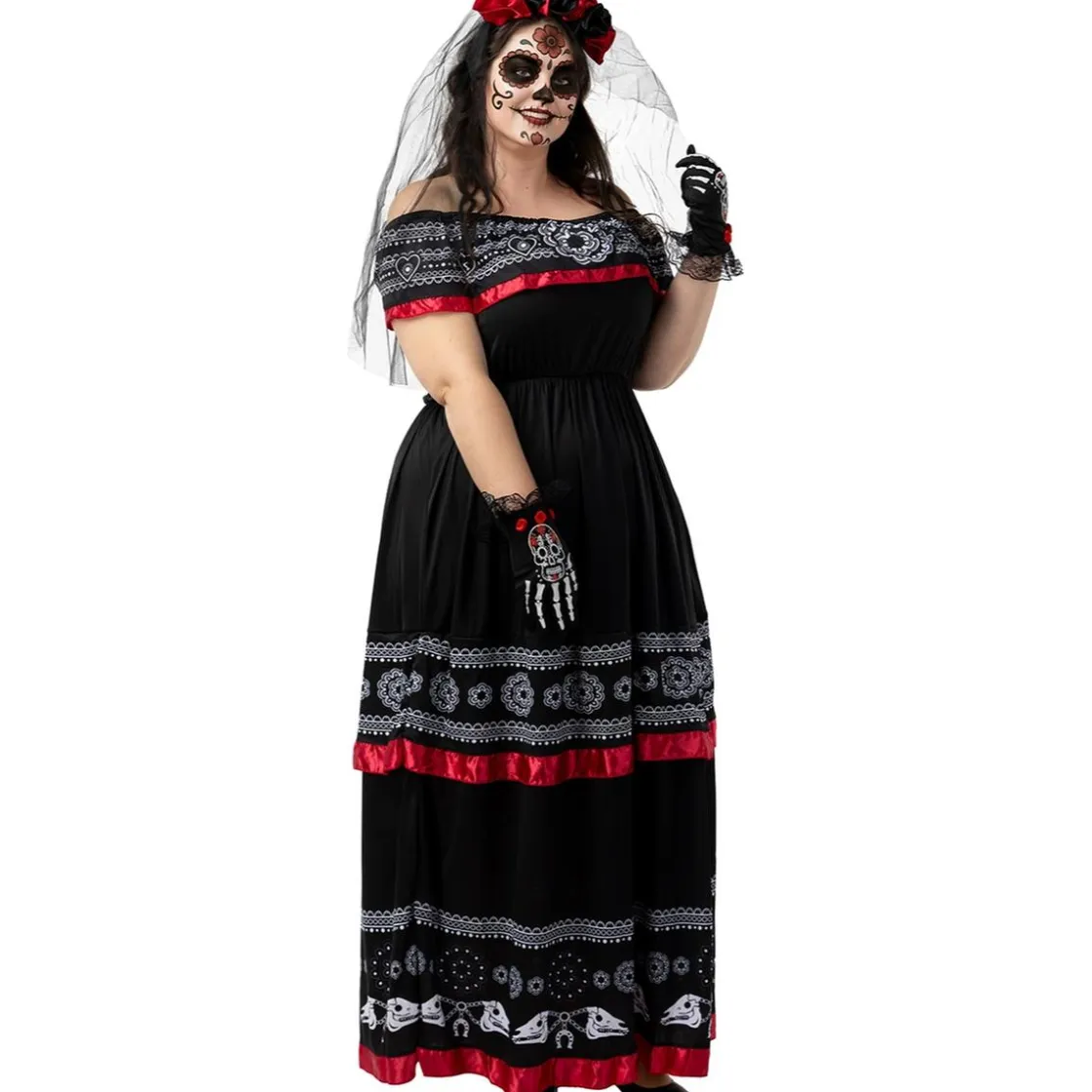 Funidelia Disfraz de Catrina mujer XL* Disfraces|Halloween