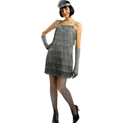 Funidelia Disfraz de charlestón años 20 plateado L* Disfraces|Halloween