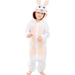 Funidelia Disfraz de conejo onesie para niños 10-12 años