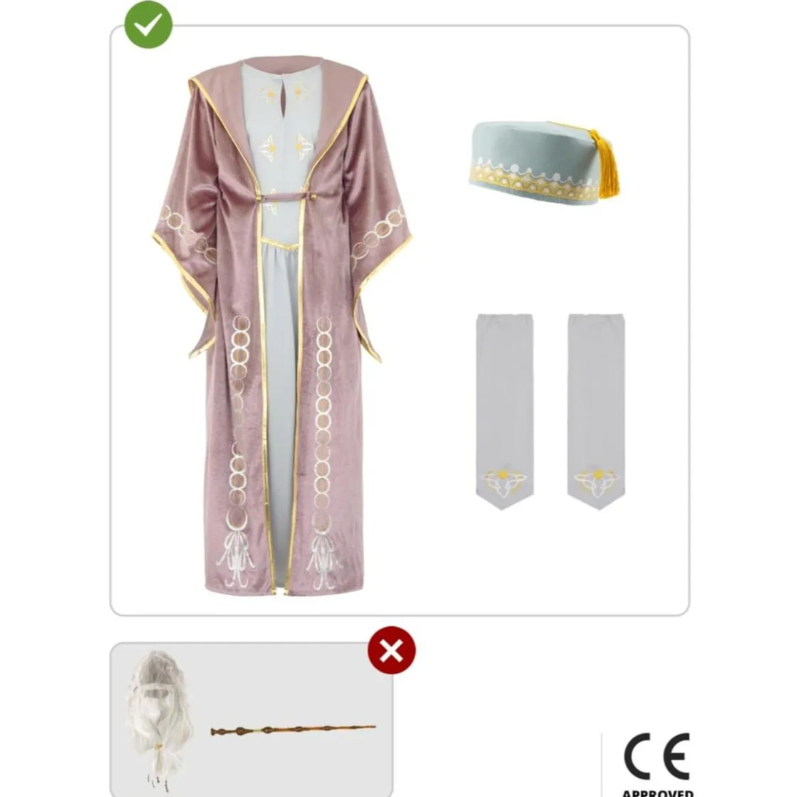 Funidelia Disfraz de Dumbledore Harry Potter para niños 10-12 años* Disfraces|Halloween