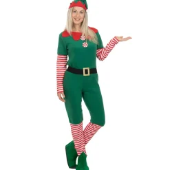 Funidelia Disfraz de elfa navideña mujer XXL* Disfraces|Halloween