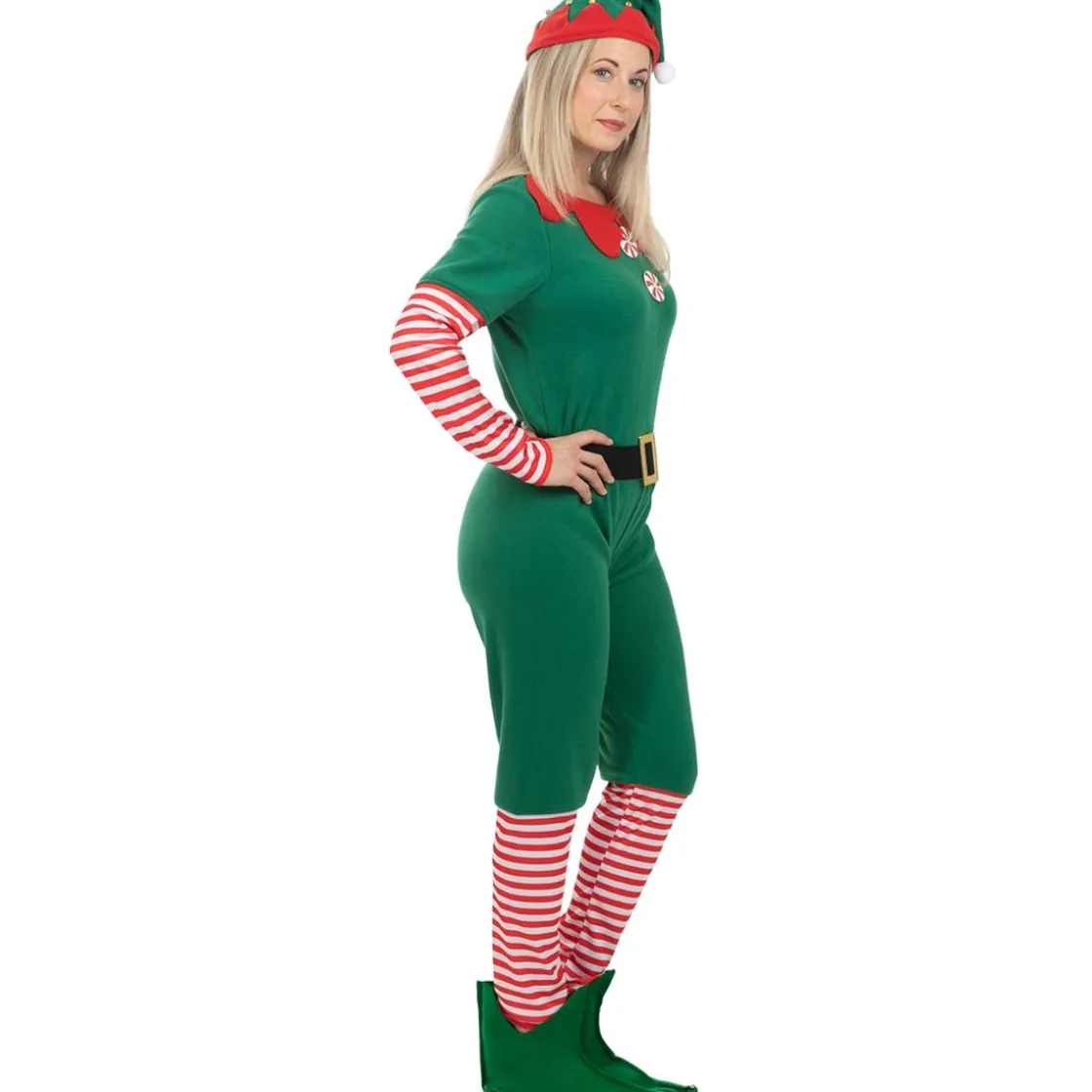 Funidelia Disfraz de elfa navideña mujer XXL* Disfraces|Halloween