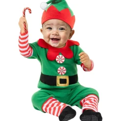 Funidelia Disfraz de elfo navideño bebé 12-24 meses* Halloween