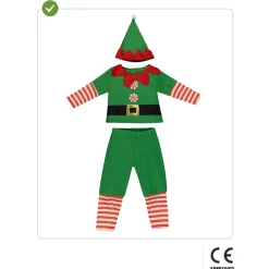 Funidelia Disfraz de elfo navideño bebé 12-24 meses* Halloween