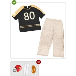 Funidelia Disfraz de fútbol americano musculoso para hombre L* Disfraces|Halloween