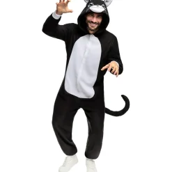 Funidelia Disfraz de gato onesie para adulto L-XL* Halloween|Disfraces