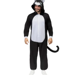 Funidelia Disfraz de gato onesie para adulto L-XL* Halloween|Disfraces