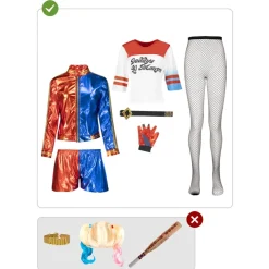 Funidelia Disfraz de Harley Quinn Escuadrón Suicida L