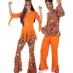 Funidelia Disfraz de Hippie feliz para hombre L* Disfraces|Halloween