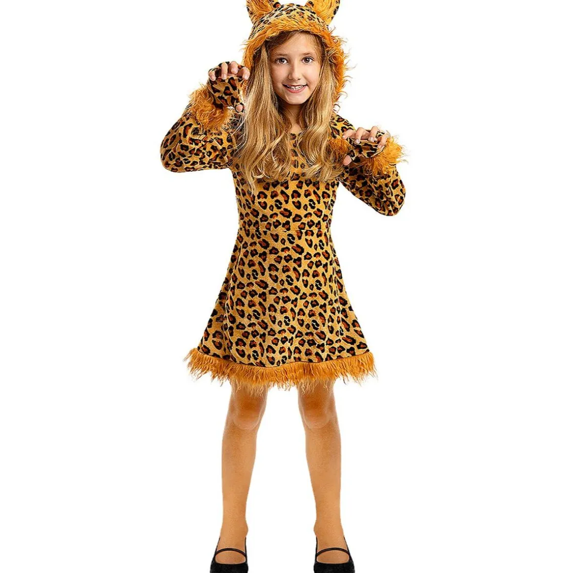 Funidelia Disfraz de leopardo para niña 5-6 años* Halloween|Disfraces