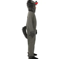 Funidelia Disfraz de lobo gris para niños 10-12 años