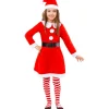 Funidelia Disfraz de Mamá Noel niña 7-9 años* Disfraces|Halloween