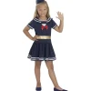 Funidelia Disfraz de marinera para niña 7-9 años* Halloween|Disfraces