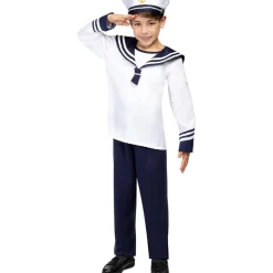Funidelia Disfraz de marinero para niño 5-6 años* Halloween|Disfraces