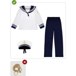 Funidelia Disfraz de marinero para hombre XL* Halloween|Disfraces