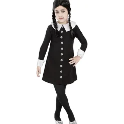 Funidelia Disfraz de Miércoles Addams niña 10-12 años* Disfraces|Halloween