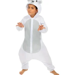 Funidelia Disfraz de oso polar onesie para niños 5-6 años* Halloween|Disfraces