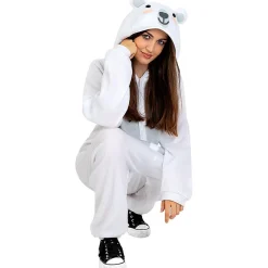 Funidelia Disfraz de oso polar onesie para adulto L-XL* Halloween|Disfraces
