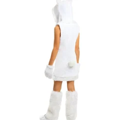 Funidelia Disfraz de oso polar para niña 5-6 años