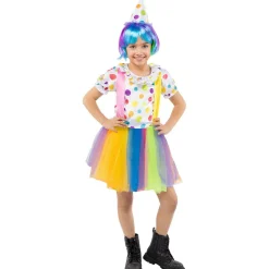 Funidelia Disfraz de payasa para niña 10-12 años* Halloween|Disfraces