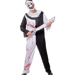 RUBIE'S Disfraz de payaso despiadado para adultos con mini peluca y máscara, para Halloween, carnaval, fiestas, cosplay ㅤ* Disfraces|Halloween