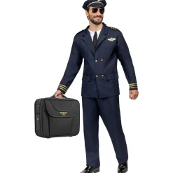 Funidelia Disfraz de piloto de aviones para hombre L* Halloween|Disfraces