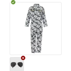 Funidelia Disfraz de piloto de caza para hombre S-M