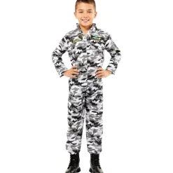 Funidelia Disfraz de piloto de caza para niño 5-6 años