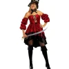 Funidelia Disfraz de pirata corsaria elegante para mujer M* Halloween|Disfraces