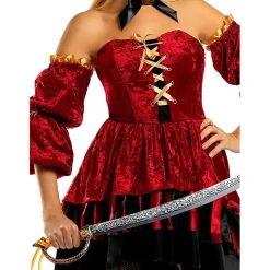 Funidelia Disfraz de pirata corsaria elegante para mujer M* Halloween|Disfraces