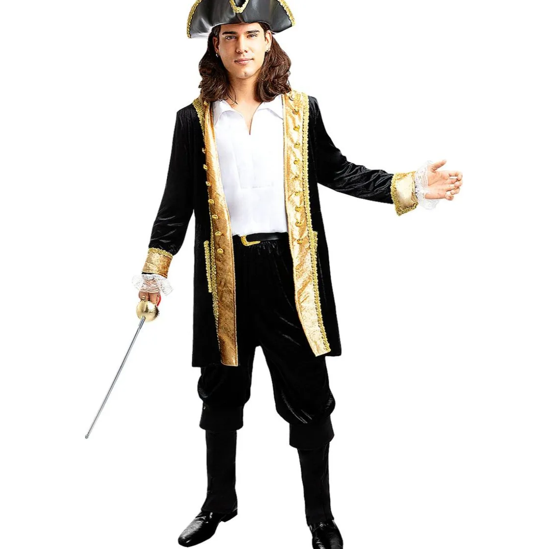 Funidelia Disfraz de pirata deluxe para hombre - Colección colonial XL