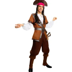 Funidelia Disfraz de pirata para hombre - Colección Caribe XXXL* Disfraces|Halloween