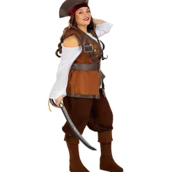 Funidelia Disfraz de pirata para mujer- Colección Caribe XS
