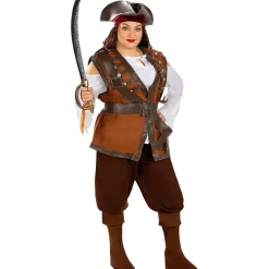 Funidelia Disfraz de pirata para mujer- Colección Caribe L* Disfraces|Halloween