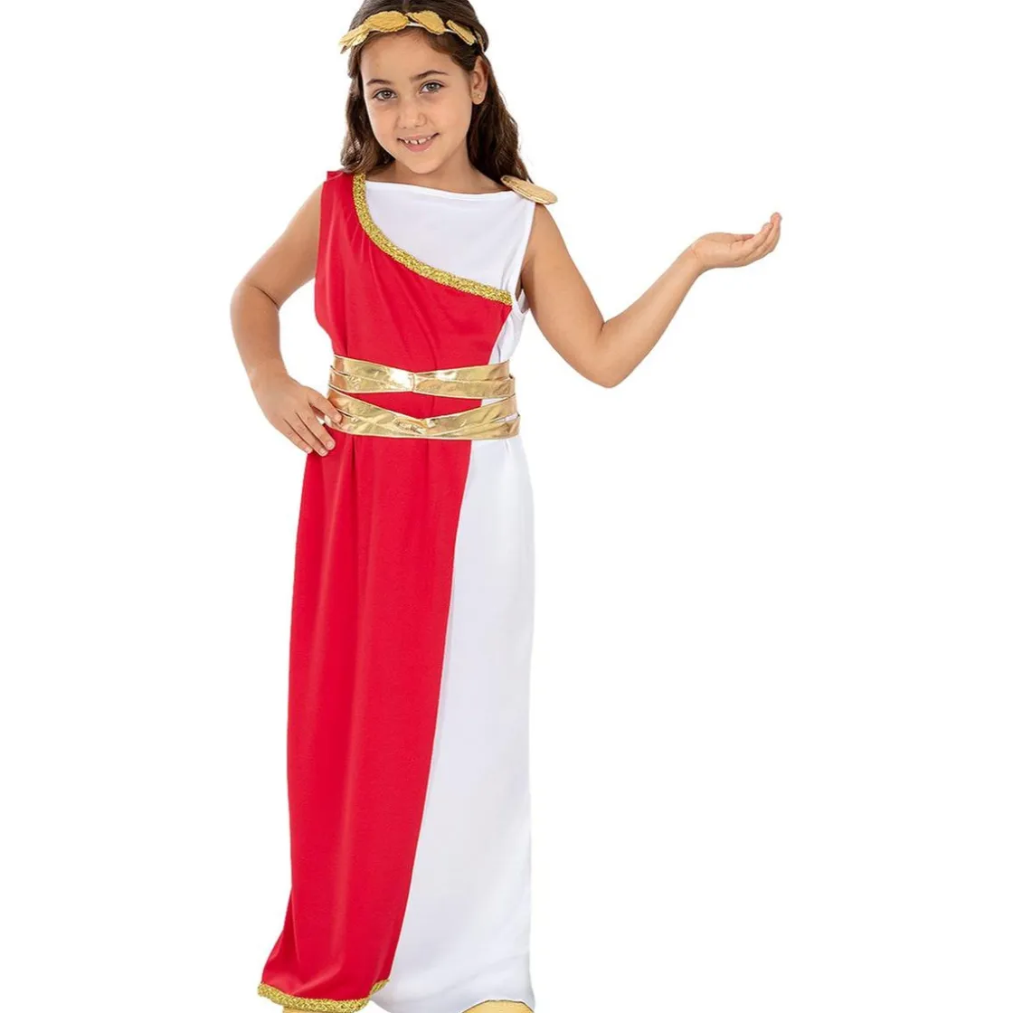 Funidelia Disfraz de romana para niña 7-9 años* Halloween|Disfraces