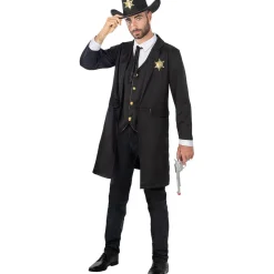 Funidelia Disfraz de Sheriff para hombre XXL* Disfraces|Halloween