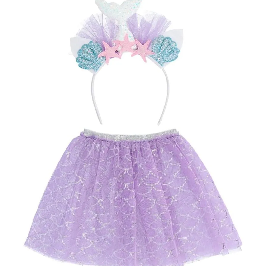 TOYS "R" US Disfraz de sirena con falda brillante y tiara ㅤ* Disfraces|Halloween