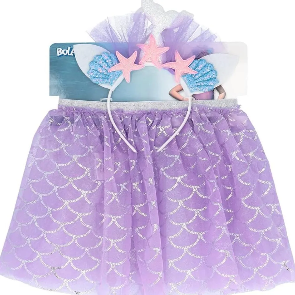 TOYS "R" US Disfraz de sirena con falda brillante y tiara ㅤ* Disfraces|Halloween