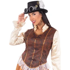 Funidelia Disfraz de Steampunk largo para mujer XL* Disfraces|Halloween